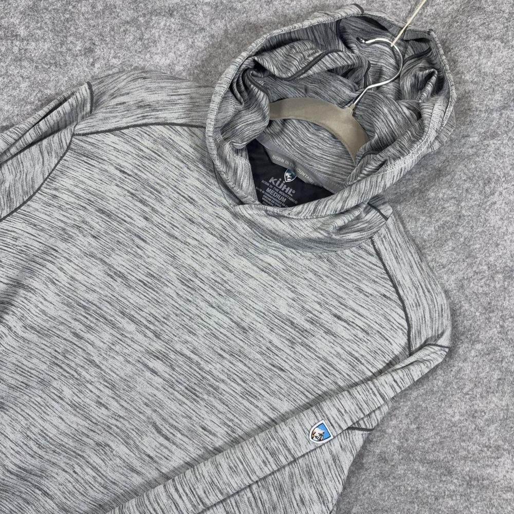 Kuhl Alloy Hoodie Mens Sz M Heathered Gray Lightweight Outdoor Hiking